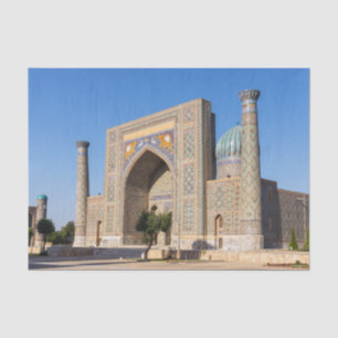 Papel De Seda Praça Registan ao pôr do sol - Samarkand, Uzbequ