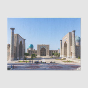 Papel De Seda Praça Registan - Samarkand, Uzbequistão, Ásia