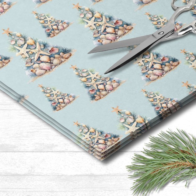 Papel De Seda Praia Natal (Beach Christmas Tissue Paper)