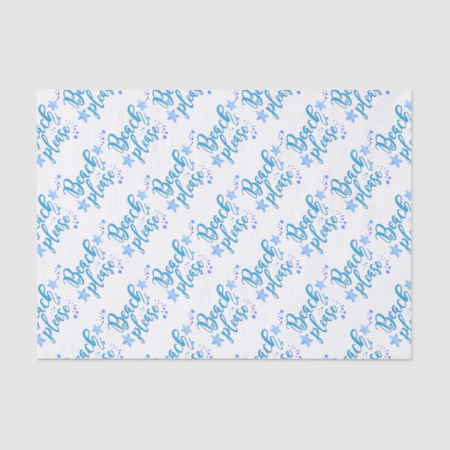 Papel De Seda Praia por favor (Frente )