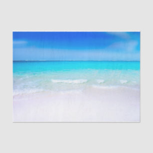 Papel De Seda Praia tropical com um mar de turquesa
