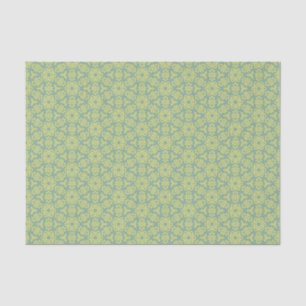 Papel De Seda Prairie Current Sunlit Latticework in Dismal Green