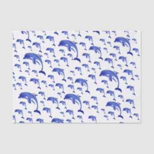Papel De Seda prata, golfinho, peixe, natureza, aquático, design