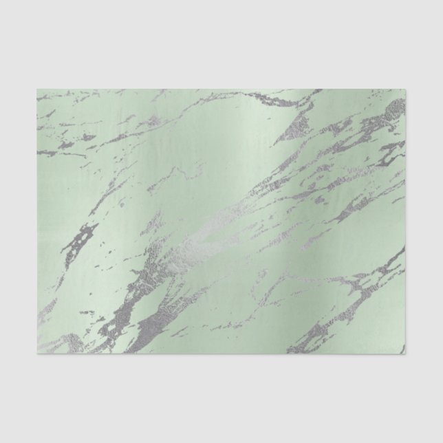 Papel De Seda Prata Metálico Dourada de Cinzas Marble (Frente )