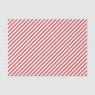 Papel De Seda Pré-disquete, vermelho e branco, Diagonal Strike P