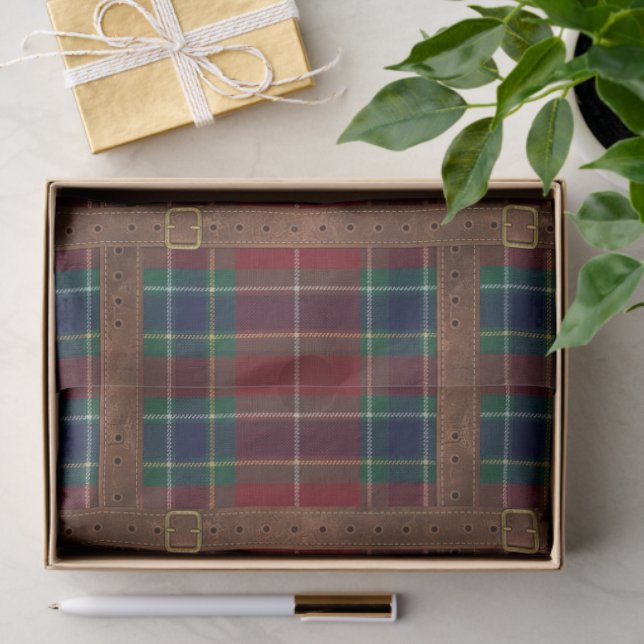 Papel De Seda Preppy Lux Christmas Plaid II (Presente)