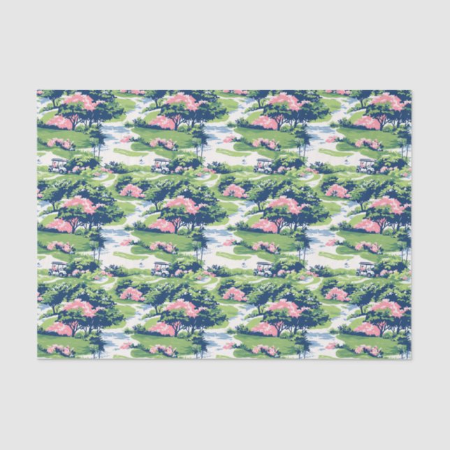 Papel De Seda Preppy Palm Beach Golf (Frente )