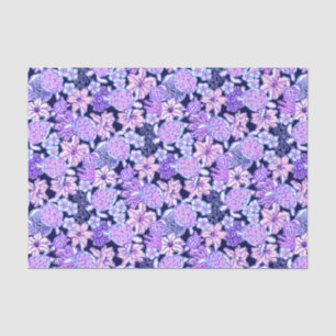 Papel De Seda Preppy Palm Beach Impressão Lavanda e tartarugas r