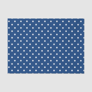 Papel De Seda Presente azul escuro do bebé das bolinhas
