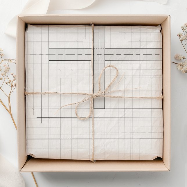 Papel De Seda Presente de Cruz Moderna (Criador carregado)