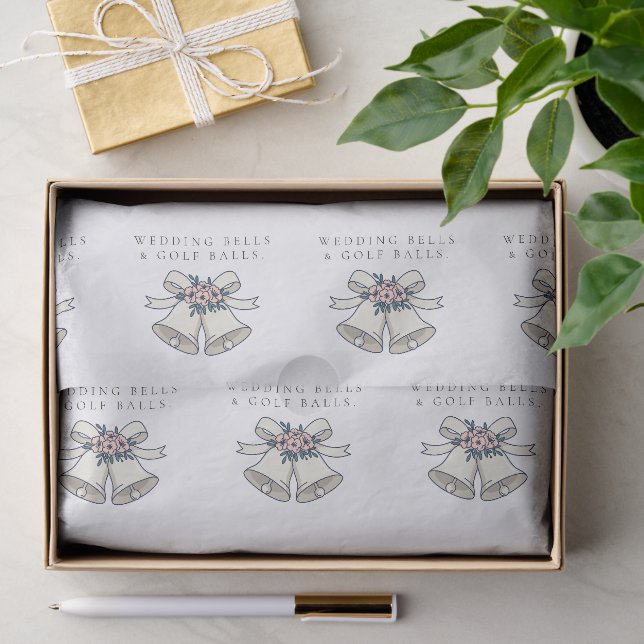 Papel De Seda Presente de Favor de Casamento 'Sinos de Casamento (Presente)
