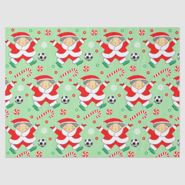 Papel De Seda Presente de Feriado de Futebol (Frente )
