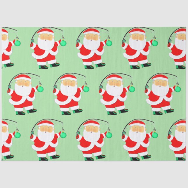 Papel De Seda Presente de Férias de Pesca (Frente )