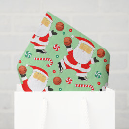 Papel De Seda Presente de Natal de Basquetebol