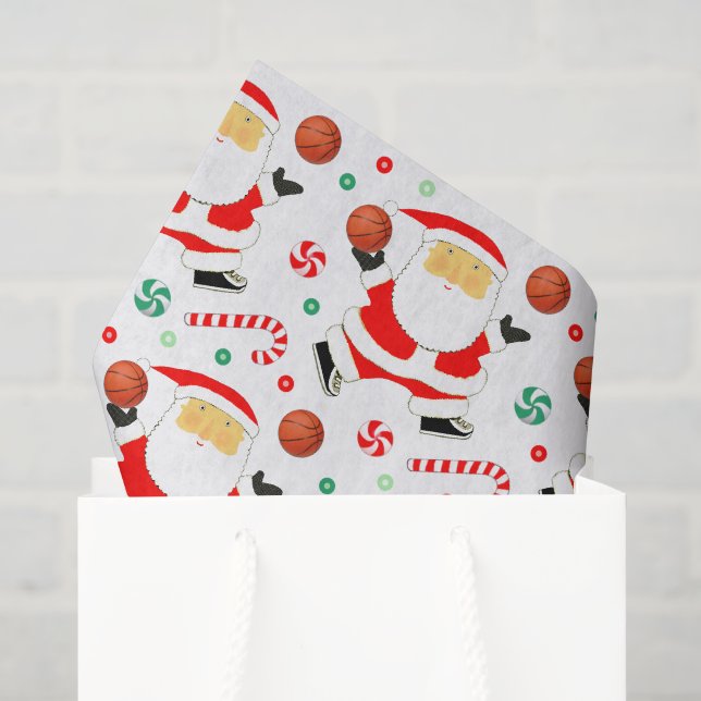 Papel De Seda Presente de Natal de Basquetebol (Sacola de presentes)