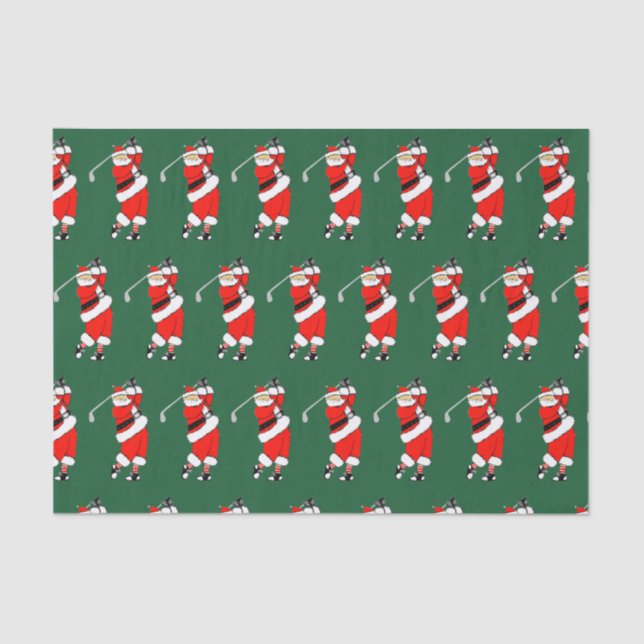 Papel De Seda Presente de Natal de Golf (Frente )