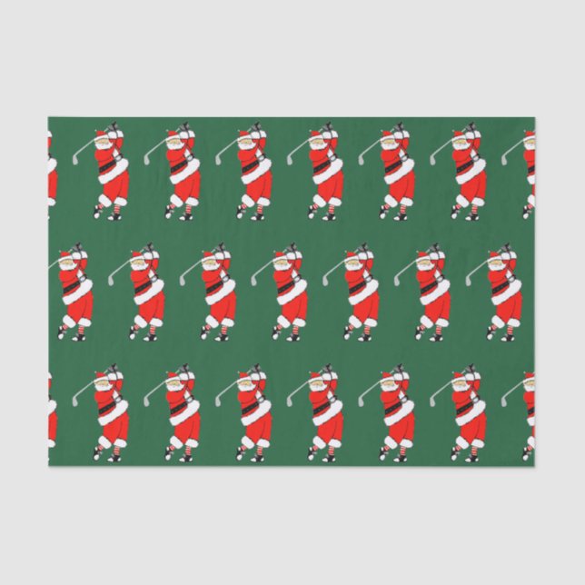 Papel De Seda Presente de Natal de Golf (Frente )