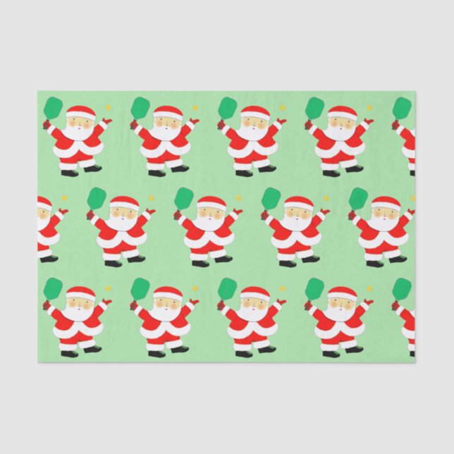 Papel De Seda Presente de Natal de Pickleball (Frente )