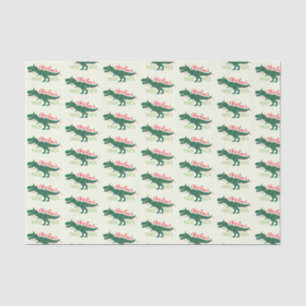 Papel De Seda Presente engraçado da árvore de T-Rex do