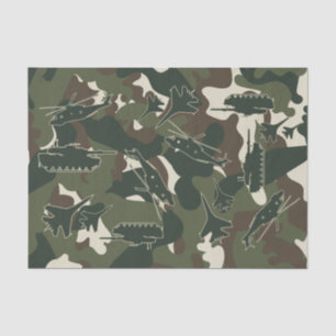 Papel De Seda Presente militar do jato do helicóptero do tanque