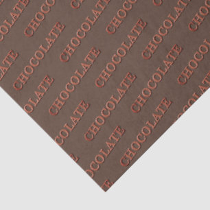 Papel De Seda Presente Personalizado de Chocolate