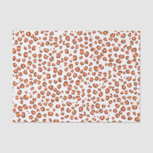 Papel De Seda Presente Vermelho de Padrão de Leopardo Impresso 
