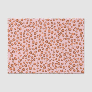 Papel De Seda Presente Vermelho de Padrão de Leopardo Impresso A