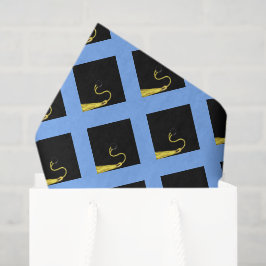 Papel De Seda Presentes de Formatura Azul Claro