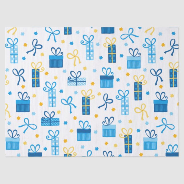 Papel De Seda Presentes de Hanukkah (Frente )