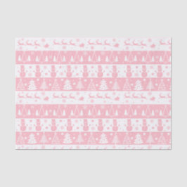 Papel De Seda Presentes de inverno de Natal Rosa e Bonito