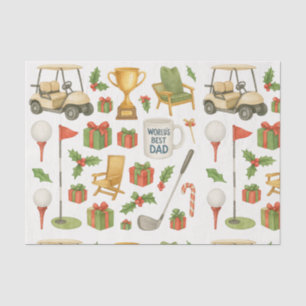 Papel De Seda Presentes de Natal de Golfe temidos para Pai de Go