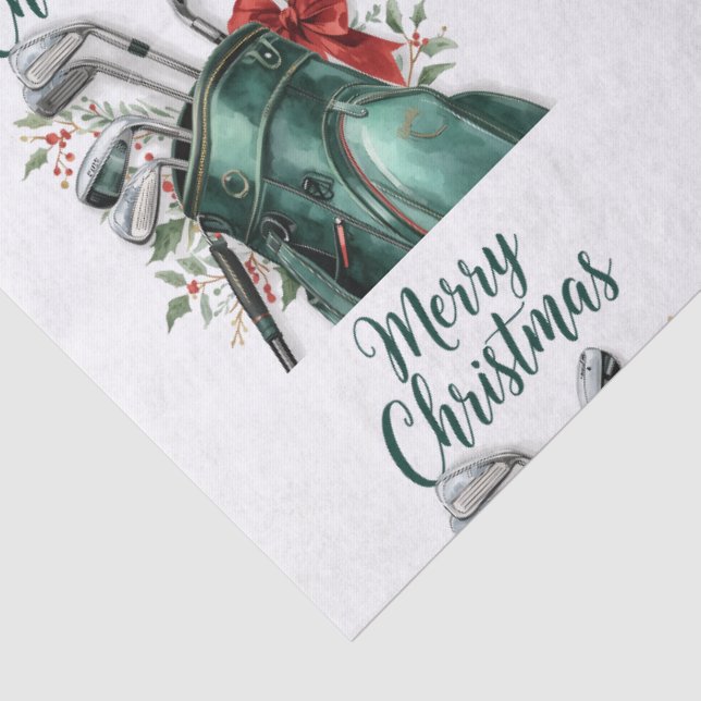 Papel De Seda Presentes de Natal temáticos de golfe para golfist (Detalhes)