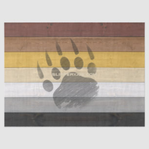 Papel De Seda Presentes gays da Bear Wood artísticos SlipperyJoe