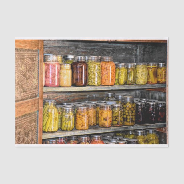 Papel De Seda Preserva de Colheita de Canning (Frente )