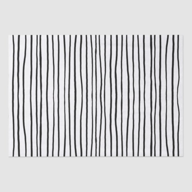 Papel De Seda Preto e Branco (Frente )