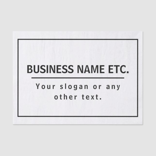 Papel De Seda Preto e Branco moderno (Frente )