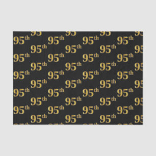 Papel De Seda Preto, Faux Dourado 95º (95º) Evento