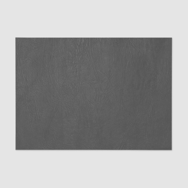 Papel De Seda Preto Faux Leather (Frente )