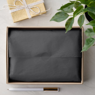 Papel De Seda Preto Laço Cinder Preto sem Brilho