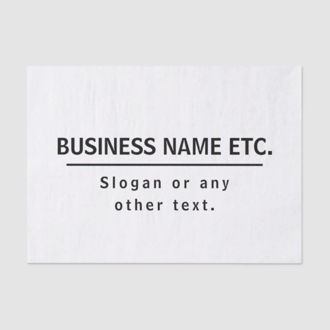 Papel De Seda Preto Moderno (Frente )