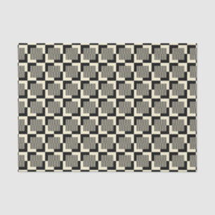 Papel De Seda Preto retro & teste padrão de Tan