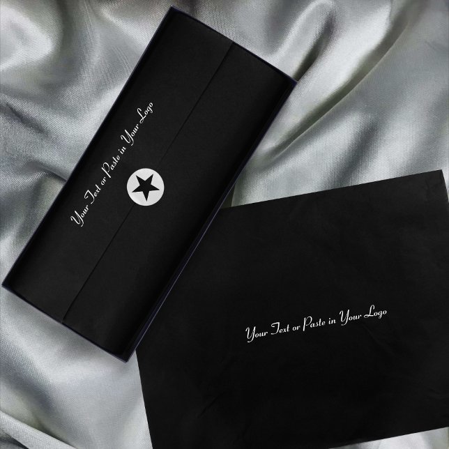 Papel De Seda Preto - Sólido - Sem padrão (Criador carregado)