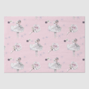 Papel De Seda Prima Ballerina Swan e Rosas