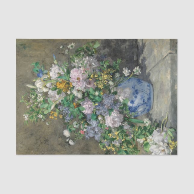 Papel De Seda Primavera, 1866, por Pierre-Auguste Renoir (Frente )