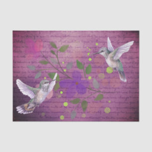 Papel De Seda Primavera de dissociação do beija-flor