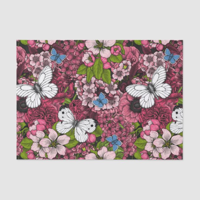 Papel De Seda Primavera jardim 2 (Frente )