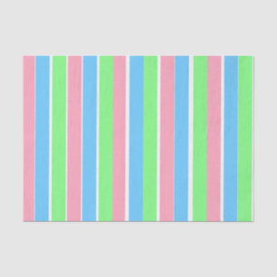 Papel De Seda Primavera Pastel Stripes