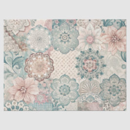 Papel De Seda Primavera Patchwork sem costura