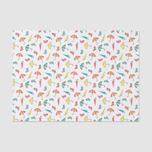 Papel De Seda Primavera Rain I (Frente )