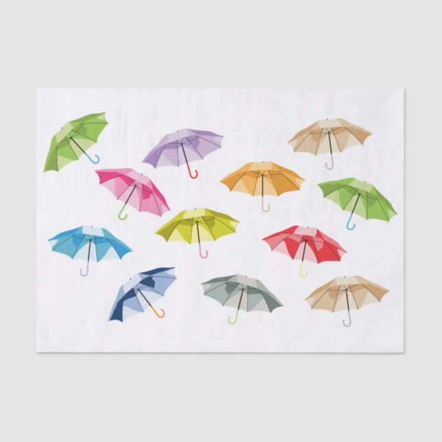 Papel De Seda Primavera Umbrellas (Frente )